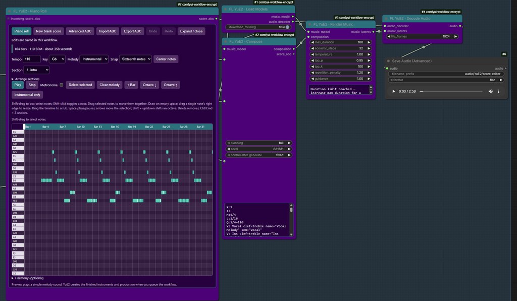 YuE2 inference workflow in ComfyUI