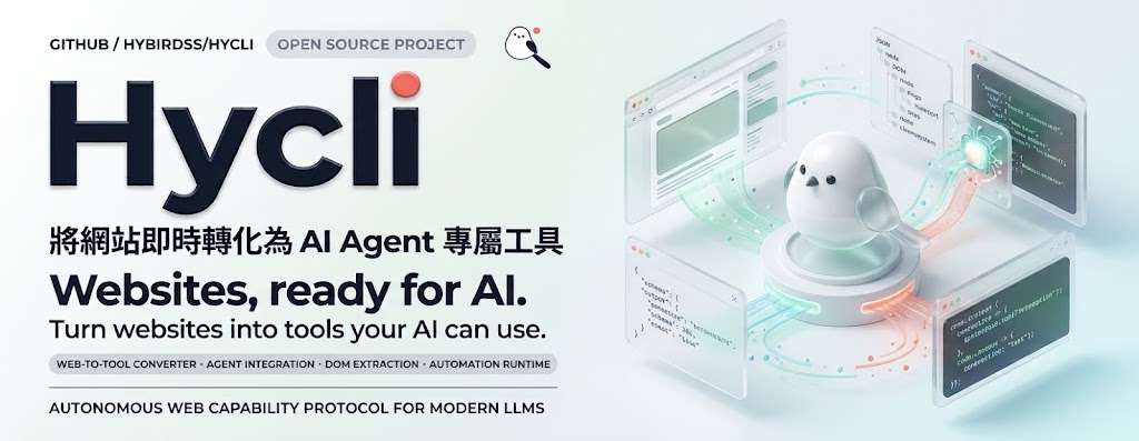 Hycli — Websites, ready for AI.