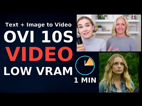 ComfyUI OVI Workflow: Text &amp; Image to 10s Video on Low VRAM