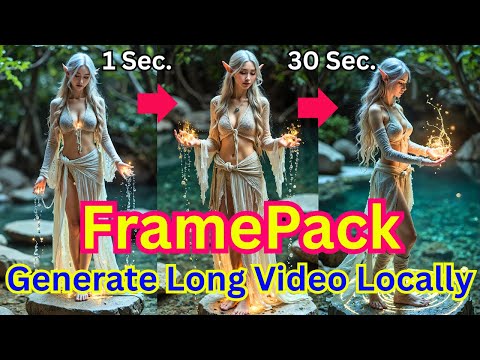 FramePack Run In Gradio &amp; ComfyUI - Generate Long Length image2Video AI Video - Installation Guide