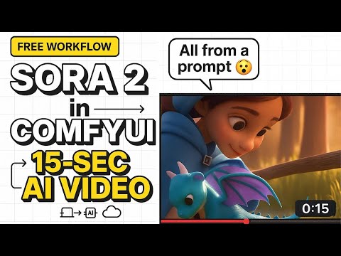Sora 2 in ComfyUI: Step-by-Step Free Workflow to Generate 15-Sec AI Video New