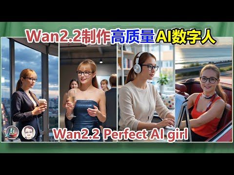 wan2.2 终极工作流：用Lora打造完美高清数字人，附独家放大技巧+低显存方案！|Create Flawless HD Digital Humans with Wan2.2 and Lora
