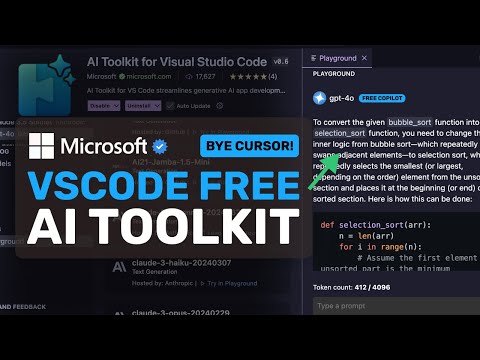 Microsoft&#039;s AI Toolkit for VS Code: This FREE Extension BEATS CURSOR! (w/ FREE GPT-4O!)
