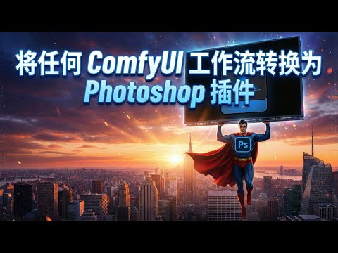 用comfyui工作流制作PS免费插件，全攻略本地版！