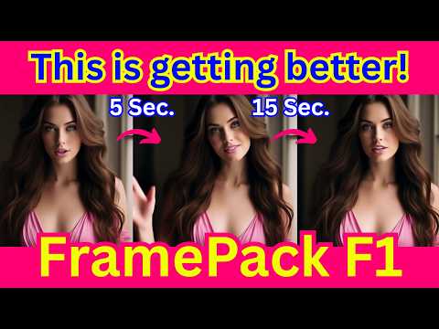 FramePack F1 In ComfyUI And WebUI Locally - Update Model For Longer Better AI Video!